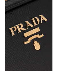 schwarze Ledertaschen von Prada