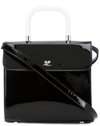 schwarze Ledertaschen von Courreges