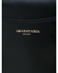 schwarze Ledertaschen von Sara Battaglia