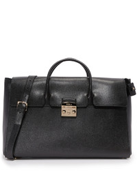 schwarze Ledertaschen von Furla