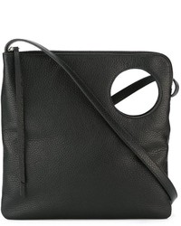 schwarze Ledertaschen von Jil Sander Navy