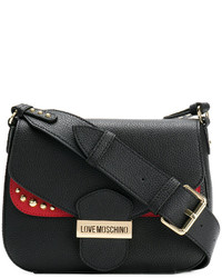 schwarze Ledertaschen von Love Moschino