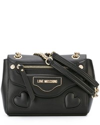 schwarze Ledertaschen von Love Moschino