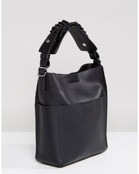 schwarze Ledertaschen von AllSaints