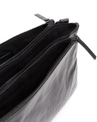 schwarze Ledertaschen von Ann Demeulemeester