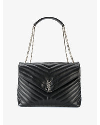 schwarze Ledertaschen von Saint Laurent