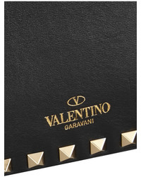 schwarze Ledertaschen von Valentino