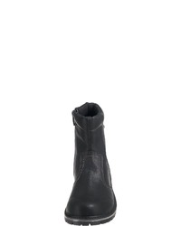 schwarze Lederwinterschuhe von BM Footwear