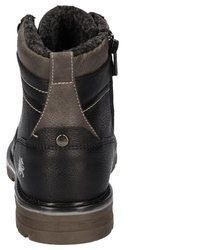 schwarze Lederwinterschuhe von LERROS