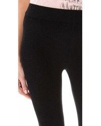 schwarze Leggings von Plush