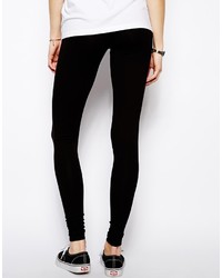 schwarze Leggings