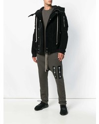 schwarze leichte Bomberjacke von Rick Owens DRKSHDW