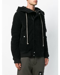 schwarze leichte Bomberjacke von Rick Owens DRKSHDW