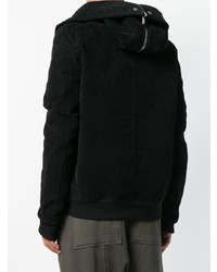 schwarze leichte Bomberjacke von Rick Owens DRKSHDW