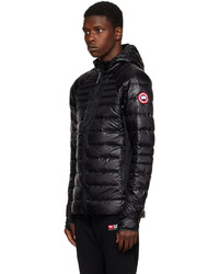 schwarze leichte Daunenjacke von Canada Goose