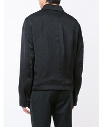 schwarze leichte Shirtjacke von Haider Ackermann