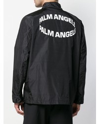 schwarze leichte Shirtjacke von Palm Angels