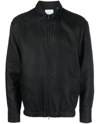 schwarze Leinen Shirtjacke von PT TORINO