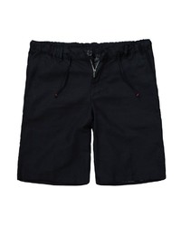 schwarze Leinen Shorts von JP1880