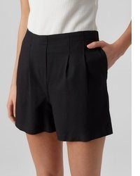schwarze Leinen Shorts von Vero Moda