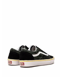 schwarze Mit Batikmuster Segeltuch niedrige Sneakers von Vans