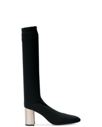 schwarze mittelalte Stiefel von Rene Caovilla