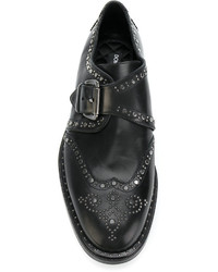 schwarze Monks aus Leder von Dolce & Gabbana