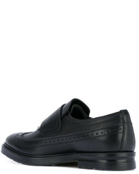 schwarze Monks aus Leder von Alexander McQueen