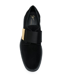 schwarze Monks aus Wildleder von Giuseppe Zanotti Design