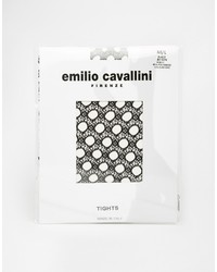 schwarze Netzstrumpfhose von Emilio Cavallini