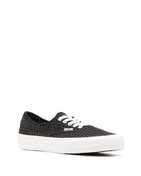 schwarze niedrige Sneakers mit Karomuster von Vans