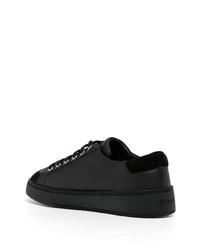 schwarze niedrige Sneakers mit Schlangenmuster von Bally