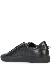 schwarze niedrige Sneakers mit Sternenmuster von Givenchy