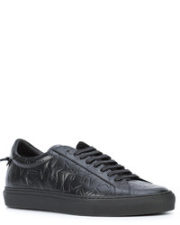 schwarze niedrige Sneakers mit Sternenmuster von Givenchy