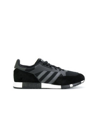 schwarze niedrige Sneakers von Adidas By White Mountaineering