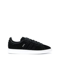 schwarze niedrige Sneakers von Adidas By White Mountaineering