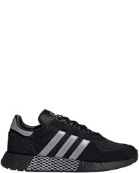 schwarze niedrige Sneakers von adidas Originals