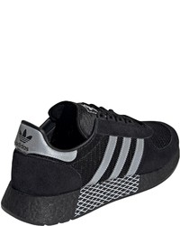 schwarze niedrige Sneakers von adidas Originals