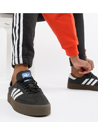 schwarze niedrige Sneakers von adidas Originals