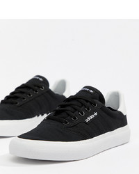 schwarze niedrige Sneakers von Adidas Skateboarding
