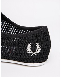 schwarze niedrige Sneakers von Fred Perry