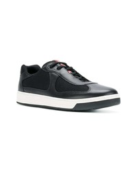 schwarze niedrige Sneakers von Prada