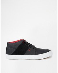 schwarze niedrige Sneakers von Boxfresh