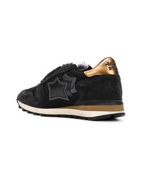 schwarze niedrige Sneakers von atlantic stars