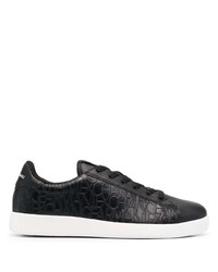 schwarze niedrige Sneakers von Armani Exchange