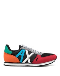 schwarze niedrige Sneakers von Armani Exchange