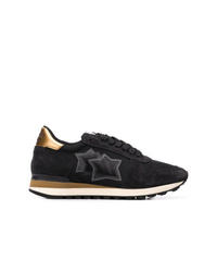 schwarze niedrige Sneakers von atlantic stars