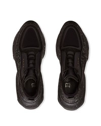 schwarze niedrige Sneakers von Balmain