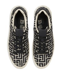 schwarze niedrige Sneakers von Balmain