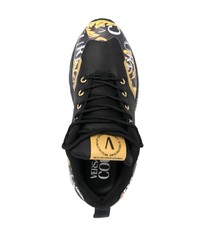 schwarze niedrige Sneakers von VERSACE JEANS COUTURE